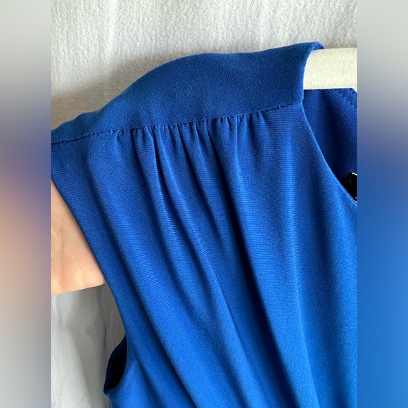 Jones New York Ruched Rosette Detail Dress Size 4 - Picture 6 of 8